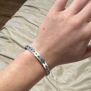 Silver Adjustable Western bracelet